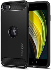 SPIGEN RUGGED ARMOR FOR IPHONE SE 2020 BLACK