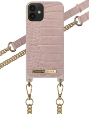 IDEAL OF SWEDEN IDEAL OF SWEDEN NECKLACE FOR IPHONE 12 MINI MISTY ROSE CROCO