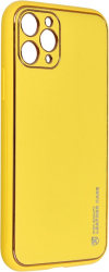 FORCELL FORCELL LEATHER BACK COVER CASE FOR IPHONE 11 PRO 5,8 YELLOW