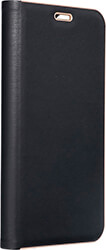 FORCELL LUNA BOOK FLIP CASE GOLD FOR HUAWEI P20 LITE BLACK