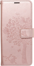 FORCELL MEZZO BOOK FLIP CASE FOR SAMSUNG GALAXY A32 LTE 4G TREE ROSE GOLD