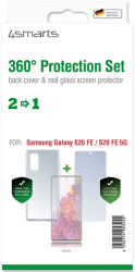 4SMARTS 4SMARTS 360° PROTECTION SET FOR SAMSUNG GALAXY S20 FE / S20 FE 5G G780 G781 CLEAR