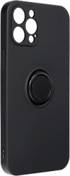 FORCELL FORCELL SILICONE RING CASE FOR IPHONE 12 PRO MAX BLACK