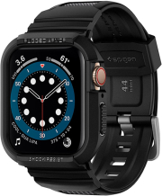 SPIGEN RUGGED ARMOR PRO BAND FOR APPLE WATCH SERIES 4 /5 / 6 / SE 44 MM BLACK