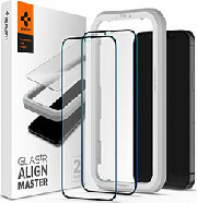 SPIGEN TEMPERED GLASS ALM GLASS FC 2-PACK FOR IPHONE 14 / 13 / 13 PRO BLACK