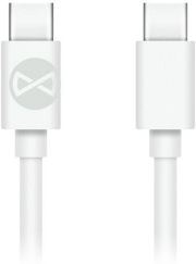 FOREVER CABLE USB-C - USB-C 1,0 M 3A WHITE