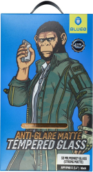 BLUEO MR. MONKEY GLASS 5D APPLE IPHONE X/XS/11 PRO BLACK (STRONG MATTE)