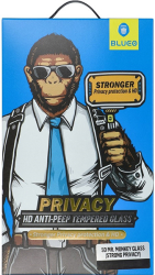BLUEO MR. MONKEY GLASS 5D APPLE IPHONE XR/11 6,1 BLACK (STRONG PRIVACY)