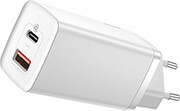 BASEUS GAN2 LITE QUICK CHARGER 2X USB TYPE-C 65WATT WHITE