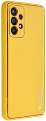 FORCELL LEATHER CASE FOR SAMSUNG GALAXY A13 5G A04S YELLOW