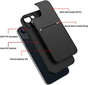 FORCELL FORCELL NOBLE CASE FOR XIAOMI REDMI NOTE 10 / 10S BLACK