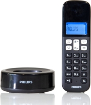 PHILIPS PHILIPS D1611B/GRS ΑΣΥΡΜΑΤΟ ΤΗΛΕΦΩΝΟ ΜΑΥΡΟ