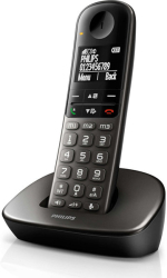 PHILIPS XL4901DS/GRS ΑΣΥΡΜΑΤΟ ΤΗΛΕΦΩΝΟ ΜΑΥΡΟ