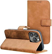 FORCELL TENDER BOOK CASE FOR IPHONE 13 BROWN