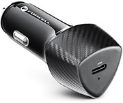 FORCELL FORCELL CARBON CAR CHARGER TYPE C 3.0 PD20W CC50-1C BLACK (TOTAL 20W)
