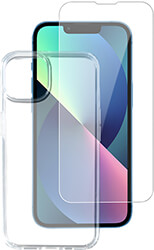 4SMARTS 4SMARTS 360 STARTER SET X-PRO CLEAR GLASS + MOUNT FRAME + CLEAR CASE FOR APPLE IPHONE 13