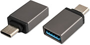 4SMARTS ADAPTER USB-C TO USB-A SET OF 2 PIECES GREY