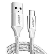 UGREEN UGREEN CHARGING CABLE US288 TYPE-C SILVER 2M 60133 3A