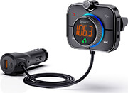 SAVIO TR-14 FM TRANSMITTER WITH BLUETOOTH AND PD CHARGER