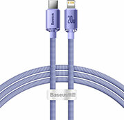 BASEUS CRYSTAL SHINE CABLE SHINE TYPE-C TO LIGHTNING 1.2M 20W PURPLE