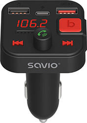 SAVIO SAVIO TR-15 FM TRANSMITTER WITH BLUETOOTH AND PD CHARGER