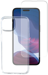 4SMARTS 4SMARTS 360° STARTER SET WITH X-PRO CLEAR GLASS AND CLEAR CASE FOR APPLE IPHONE 14 PRO