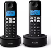 PHILIPS PHILIPS D1612B/GRS ΔΙΠΛΟ ΑΣΥΡΜΑΤΟ ΤΗΛΕΦΩΝΟ ΜΕ ΑΝΟΙΧΤΗ ΑΚΡΟΑΣΗ ΦΩΤΙΖΟΜΕΝΗ ΟΘΟΝΗ 50 ΜΝΗΜΕΣ ΜΑΥΡΟ GR