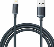 BASEUS CRYSTAL SHINE CABLE USB TO LIGHTNING 2.4A 2M BLACK