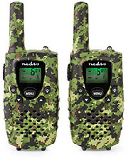 NEDIS NEDIS WLTK0810BK WALKIE-TALKIE SET 2 HANDSETS UP TO 8KM FREQUENCY CHANNELS: 8 PTT / VOX GREEN