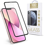 TEMPERED GLASS 10D FOR IPHONE 13 / 13 PRO 6.1 / 14 6.1 BLACK FRAME