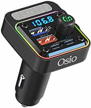 OSIO OSIO OFT-4260BT ΜΑΥΡΟ FM TRANSMITTER ΚΑΙ ΦΟΡΤΙΣΤΗΣ ΑΥΤΟΚΙΝΗΤΟΥ ΜΕ BLUETOOTH USB 2XTYPE-C 54W