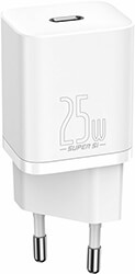 BASEUS SUPER-SI QUICK CHARGER 1C 25W TYPE-C WHITE