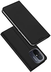 DUX DUCIS DUX DUCIS SKIN PRO SMOOTH LEATHER CASE FOR REDMI 12C BLACK