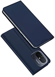 DUX DUCIS SKIN PRO SMOOTH LEATHER CASE FOR REDMI 12C BLUE