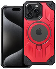 OEM ARMOR MAG COVER CASE WITH MAGSAFE FOR IPHONE 15 PRO MAX RED