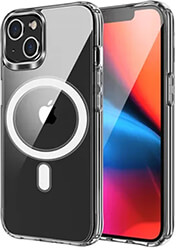 CLEAR MAG COVER CASE WITH CAMERA PROTECTION WITH MAGSAFE FOR IPHONE 15