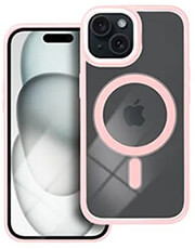 OEM COLOR EDGE MAG COVER CASE WITH MAGSAFE FOR IPHONE 15 PINK