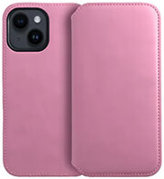 OEM DUAL POCKET BOOK FOR IPHONE 15 PLUS LIGHT PINK