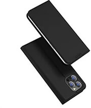 DUX DUCIS DUX DUCIS SKIN PRO SMOOTH LEATHER CASE FOR APPLE IPHONE 15 PRO BLACK