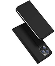 DUX DUCIS DUX DUCIS SKIN PRO SMOOTH LEATHER CASE FOR APPLE IPHONE 15 PRO MAX BLACK