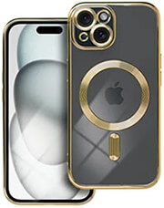 OEM ELECTRO MAG COVER CASE WITH MAGSAFE FOR IPHONE 15 GOLD