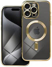 OEM ELECTRO MAG COVER CASE WITH MAGSAFE FOR IPHONE 15 PRO GOLD