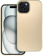 METALLIC CASE FOR IPHONE 15 GOLD