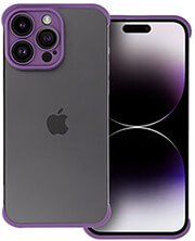 MINI BUMPERS WITH CAMERA ISLAND PROTECTION CASE FOR IPHONE 15 DARK PURPLE