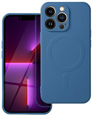 SILICONE MAG COVER CASE WITH MAGSAFE FOR IPHONE 15 BLUE