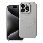 SILICONE MAG COVER CASE WITH MAGSAFE FOR IPHONE 15 PRO TITANIUM