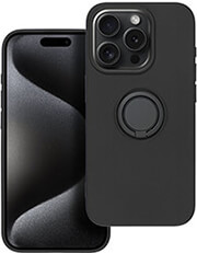 SILICONE RING CASE FOR IPHONE 15 PRO BLACK