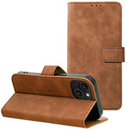 TENDER BOOK CASE FOR IPHONE 15 BROWN