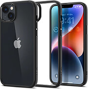 SPIGEN CRYSTAL HYBRID MATTE BLACK FOR IPHONE 14 PLUS φωτογραφία