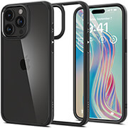 SPIGEN SPIGEN CRYSTAL HYBRID MATTE BLACK FOR IPHONE 15 PRO